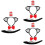 3Ensembles -Tête Chat Oreilles Costume Queue Accessoires Cosplay 8
