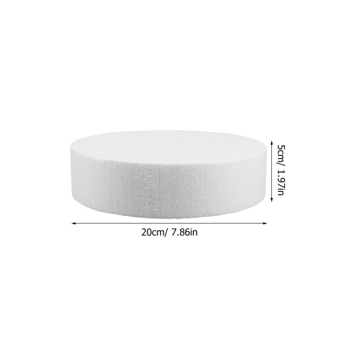 4Pièces Base À Gâteau Blanche En Mousse Pour Décorations DIY 1