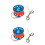 2Ensembles Spool De Aluminium 6161 Avec Clip Rapide 6