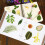 2Pièces Carnet Floraux Papier Vert Pour Stockage 5