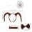 4Ensembles Bandeau Halloween Cornes D’antilope Tissu 11