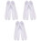 3Paires Blanches Japonaises Tabi Doigts Confortables 4