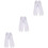 3Paires Blanches Japonaises Tabi Doigts Confortables 6
