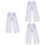 3Paires Blanches Japonaises Tabi Doigts Confortables 7