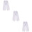 3Paires Blanches Japonaises Tabi Doigts Confortables 10