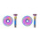 2Ensembles Cache Bouchon De Direction Titane Multi Usage 8