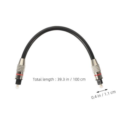 4Pièces Câbles Audio Optiques Numériques Pvc+pmmc Pour 1