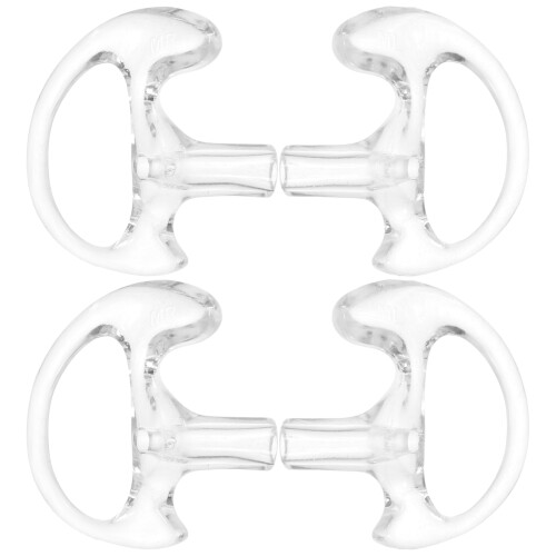 25Paires Embouts D'oreille Interphone En Silicone Transparent 1