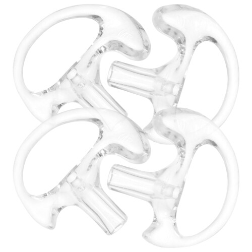 25Paires Embouts D'oreille Interphone En Silicone Transparent 2