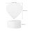 9Pcs Heart Foam Cake Dummies White Portable Baking Practice Props 3