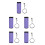 5Pièces - En Oxford Violet Sac De Rangement Résistant 8