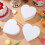 9Pcs Heart Foam Cake Dummies White Portable Baking Practice Props 4