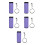5Pièces - En Oxford Violet Sac De Rangement Résistant 9