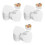 9Pcs Heart Foam Cake Dummies White Portable Baking Practice Props 10