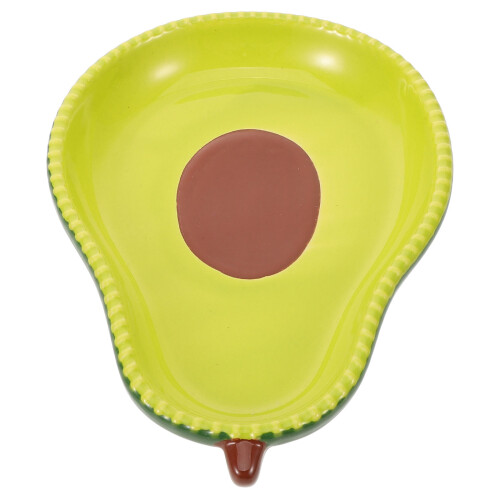 3Pièces Plats Dessert Céramique Avocat Vert Clair Pour 1