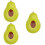 3Pièces Plats Dessert Céramique Avocat Vert Clair Pour 2