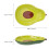 3Pièces Plats Dessert Céramique Avocat Vert Clair Pour 11