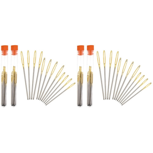 4Ensembles Aiguilles Ouvertures Acier Inoxydable 2