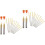 4Ensembles Aiguilles Ouvertures Acier Inoxydable 4