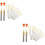 4Ensembles Aiguilles Ouvertures Acier Inoxydable 6