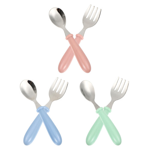 30Pièces Couverts Enfants Acier Ergonomique 1