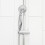 2Pcs Silver Hand-Held Copper Shower Wand Bathroom Tool Bright Finish 5