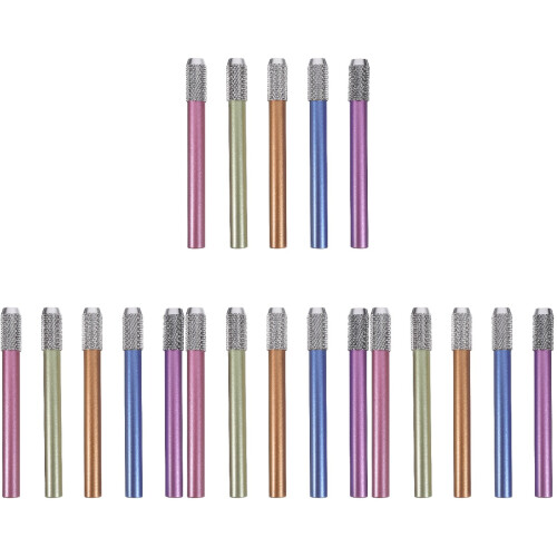 20Pièces Extensions Crayon Métalliques Colorées Fournitures 2