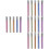 20Pièces Extensions Crayon Métalliques Colorées Fournitures 6