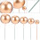 90Pcs Golden Ball Cake Topper Plastic Dessert Decorations 9
