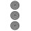 3Pièces Plat À Pizza Rond Épais Nonadhérent Pour Four Usage 6