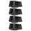 8Pièces Poignées Pratiques Noires Pour Caisson D'enceinte 3