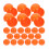 200Pièces Balles De Jeu Plastique Orange Réutilisables Pour 2