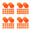 200Pièces Balles De Jeu Plastique Orange Réutilisables Pour 5