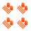 200Pièces Balles De Jeu Plastique Orange Réutilisables Pour 7