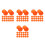 200Pièces Balles De Jeu Plastique Orange Réutilisables Pour 9