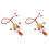 2Pièces Accessoires PVC Multicolores Suspendus Décor Auto Intérieur 4