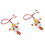 2Pièces Accessoires PVC Multicolores Suspendus Décor Auto Intérieur 5