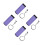 4Pièces Sac De Rangement Percussion Violet Pratique 7