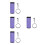 4Pièces Sac De Rangement Percussion Violet Pratique 9