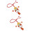 2Pièces Accessoires PVC Multicolores Suspendus Décor Auto Intérieur 8