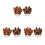 3Paires Patte Girafe En Pour Et 6
