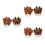 3Paires Patte Girafe En Pour Et 8