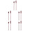 10Pièces Sticks Bois Rouge Bouddhiste Décor Temple 4