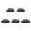 5Pièces Barbecue Acier Inoxydable Manche Plastique Noir Durable 4