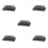 5Pièces Barbecue Acier Inoxydable Manche Plastique Noir Durable 6