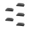 5Pièces Barbecue Acier Inoxydable Manche Plastique Noir Durable 8