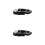 2Pièces Patte De Cadre Aluminium Noir Compatible Vélos 7