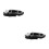 2Pièces Patte De Cadre Aluminium Noir Compatible Vélos 9