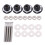 12X Push Button Quick Release Car Hood Bonnet  Pin Lock Bumper Clip Black 2