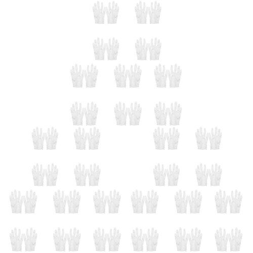 30Pairs White Protective Anti-Static Gloves Comfortable Industrial Use 2